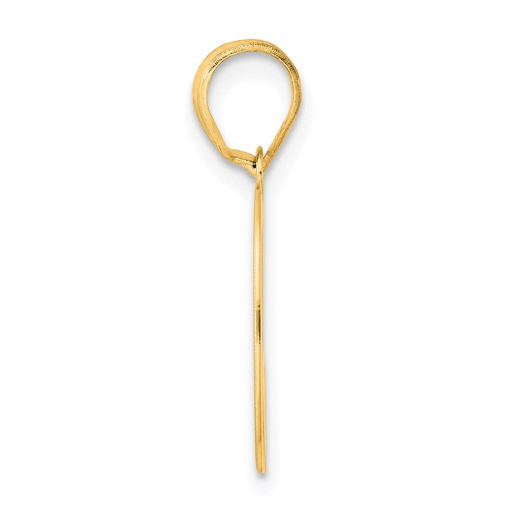 14k Polished Number 50 Pendant