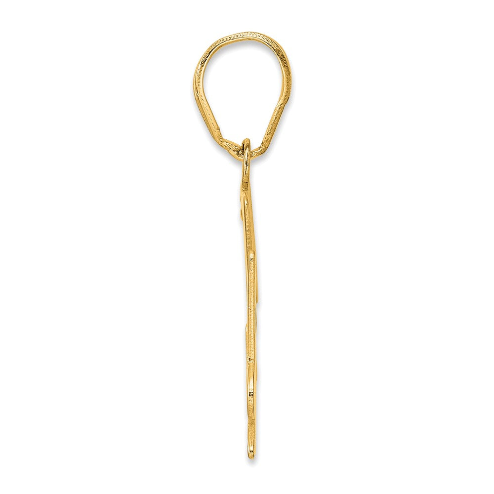 14k Polished Number 54 Pendant