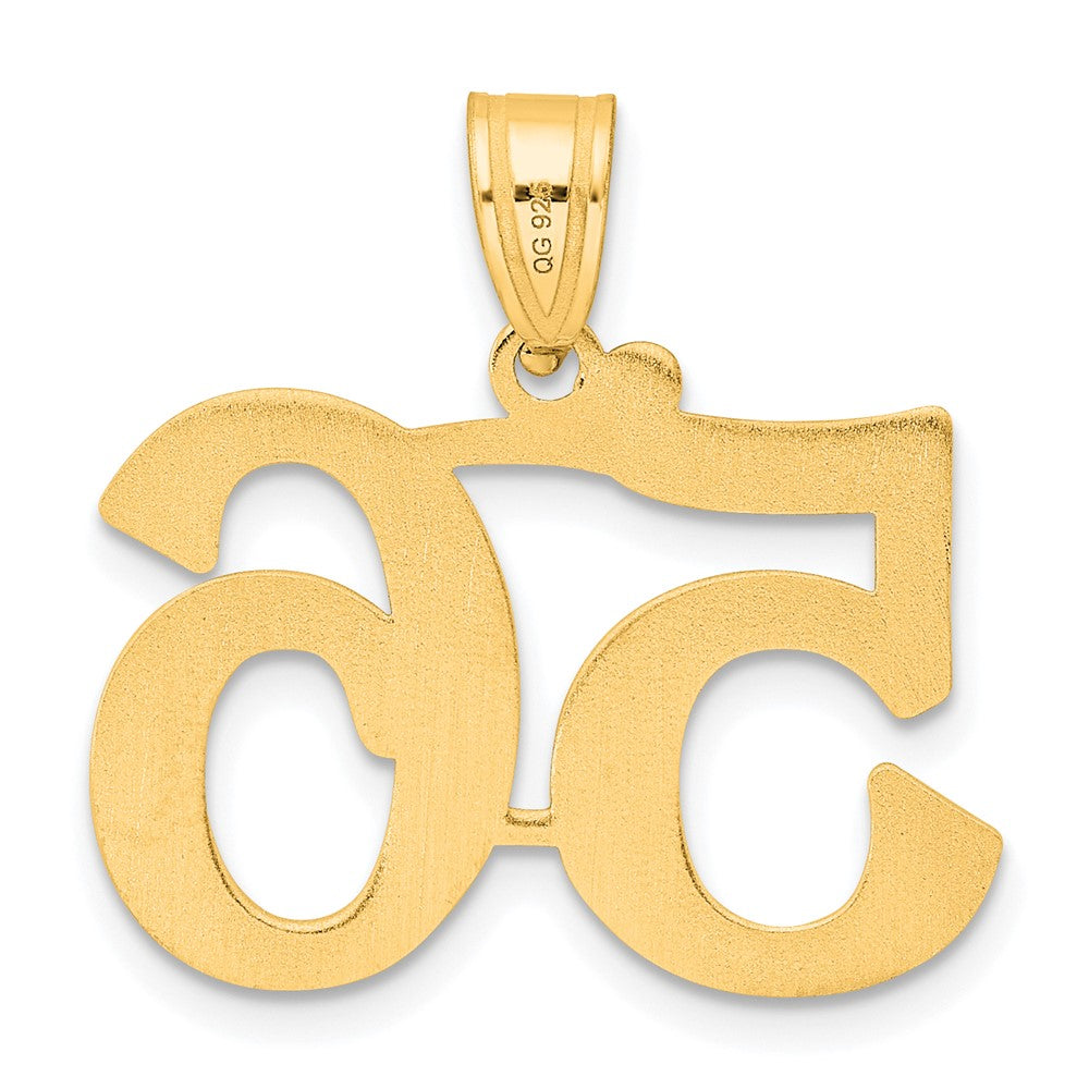 14k Polished Number 56 Pendant