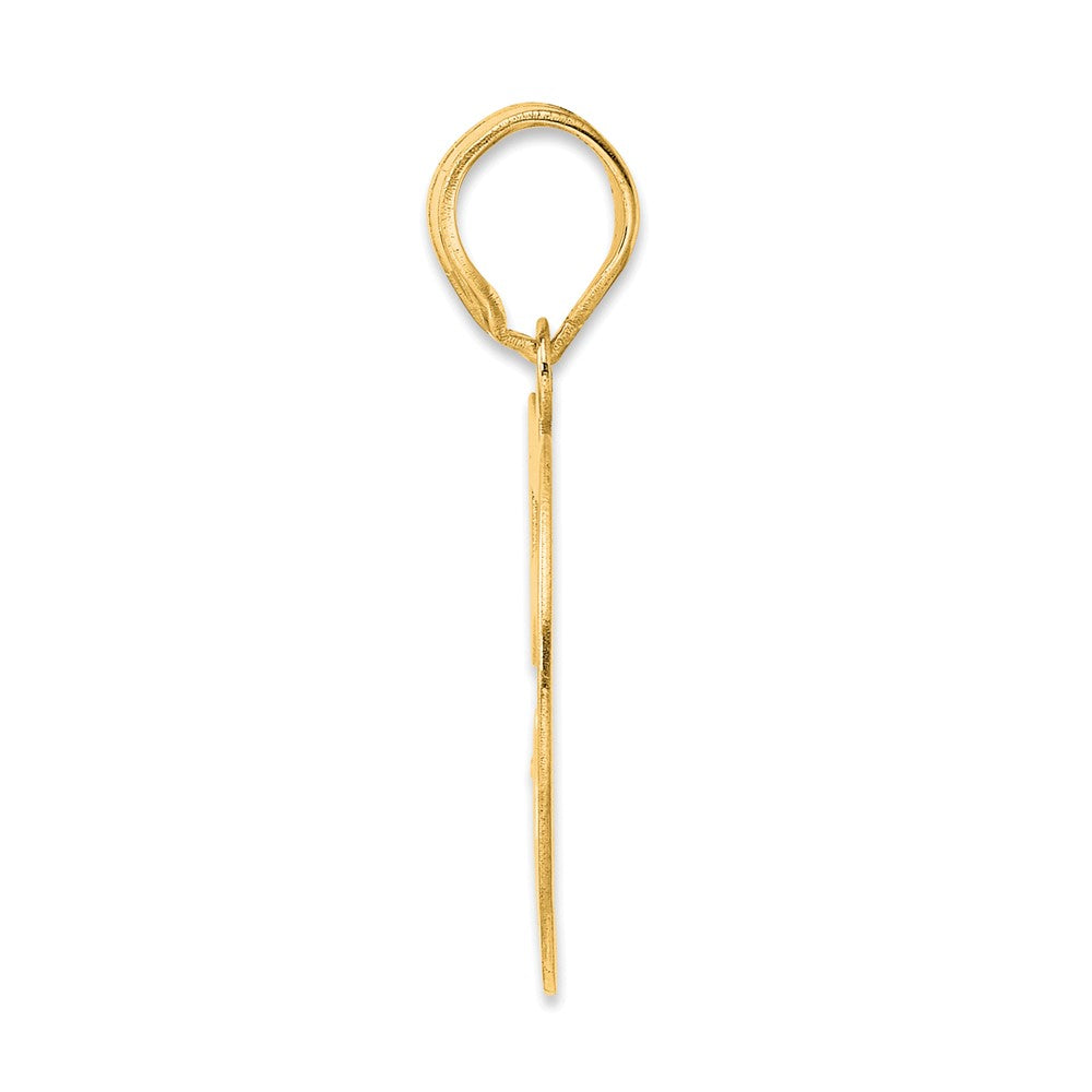 14k Polished Number 59 Pendant