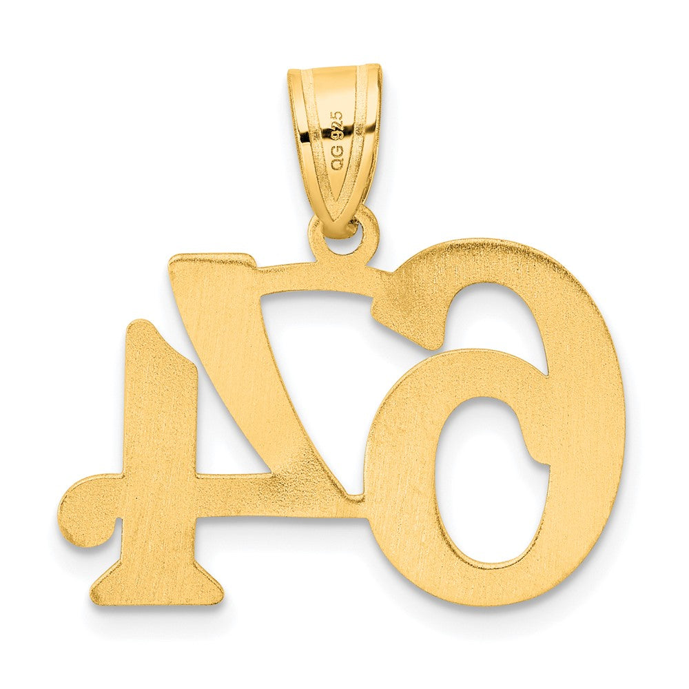 14k Polished Number 64 Pendant