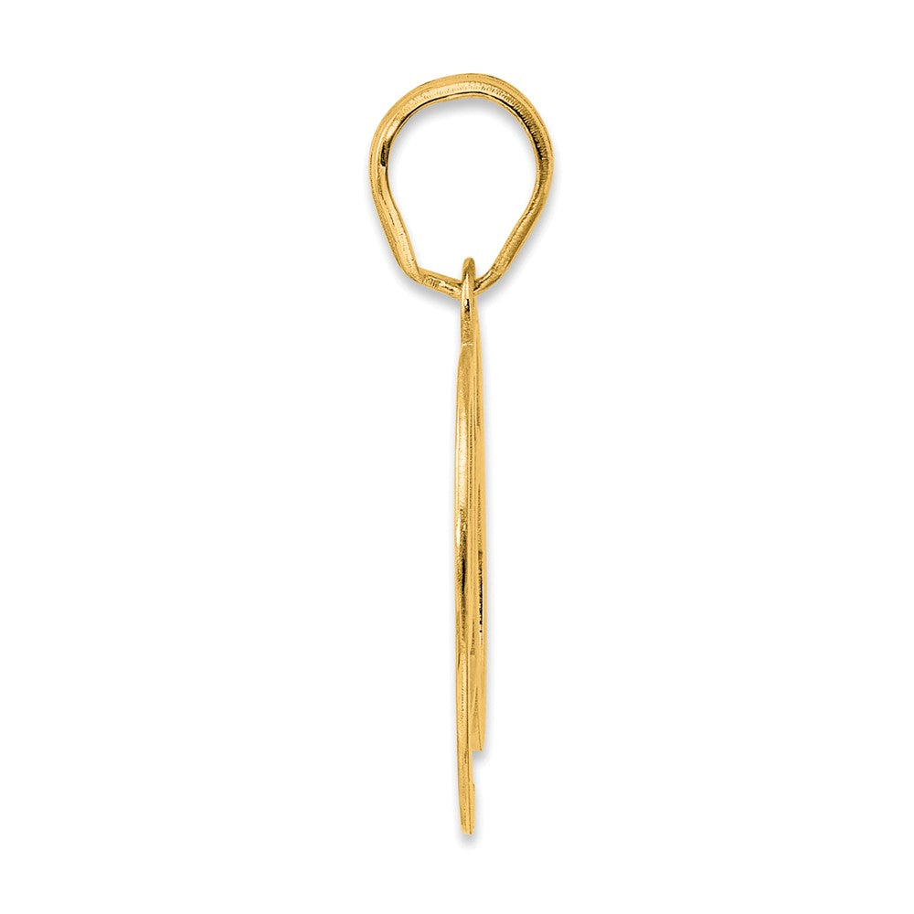 14k Polished Number 69 Pendant