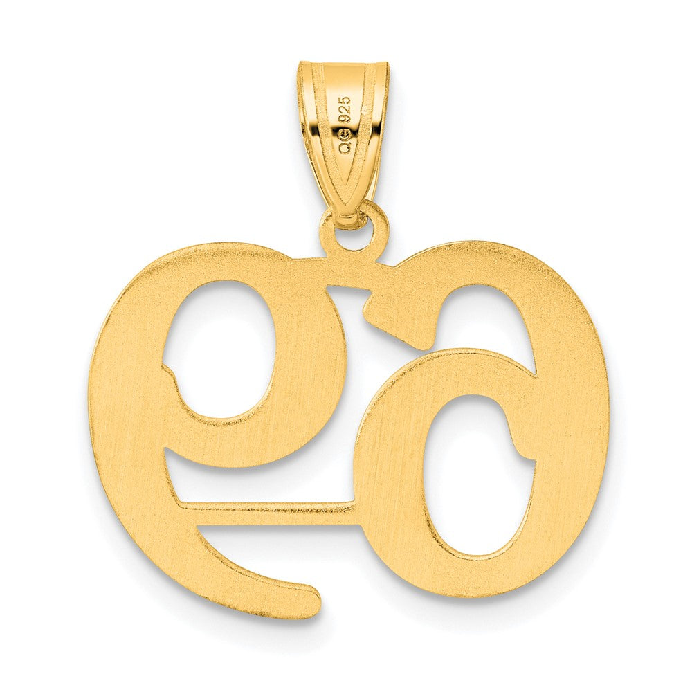 14k Polished Number 69 Pendant