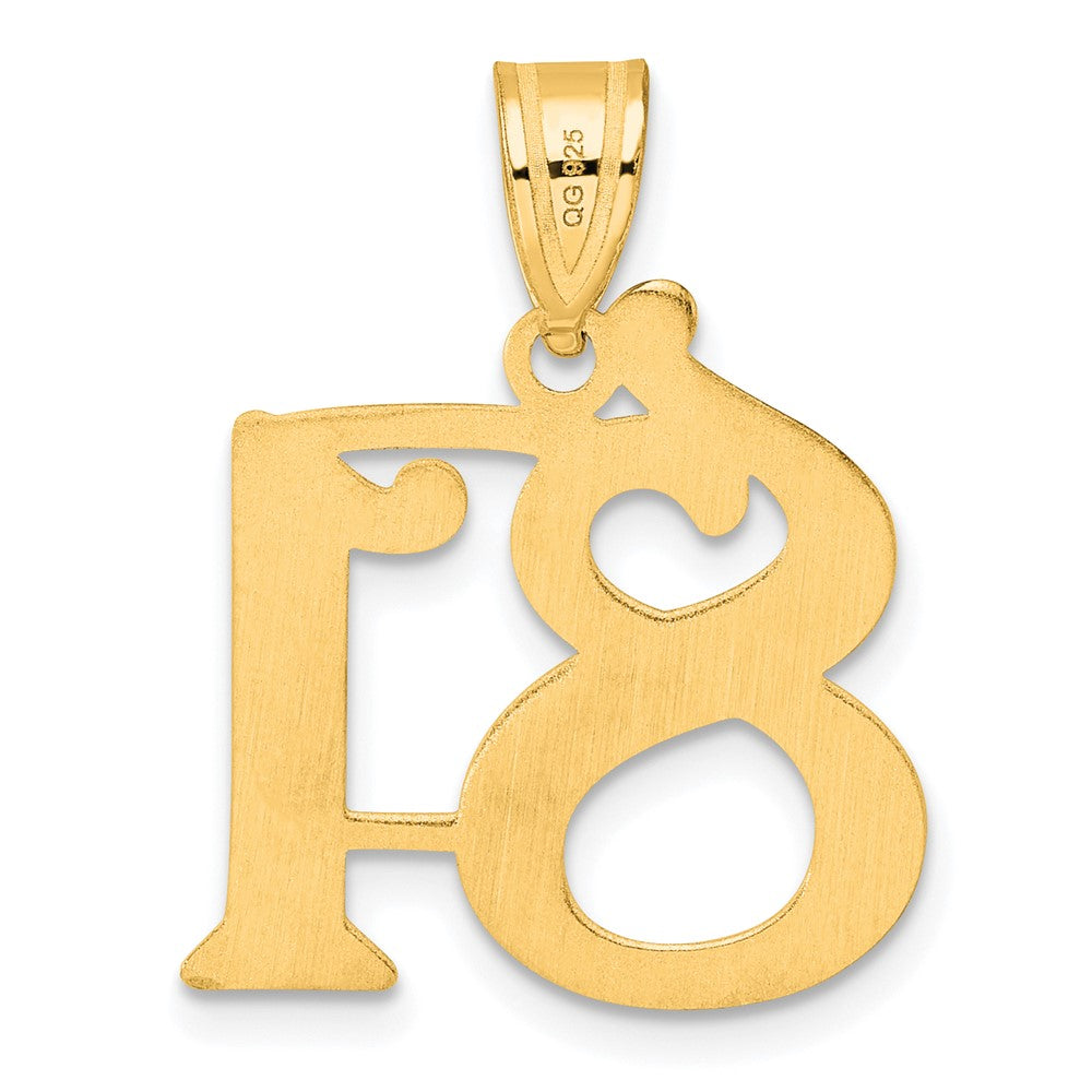 14k Polished Number 81 Pendant