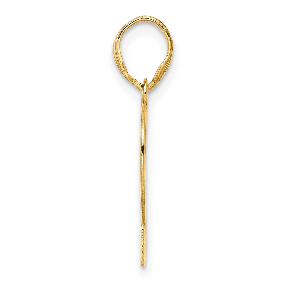 14k Polished Number 92 Pendant