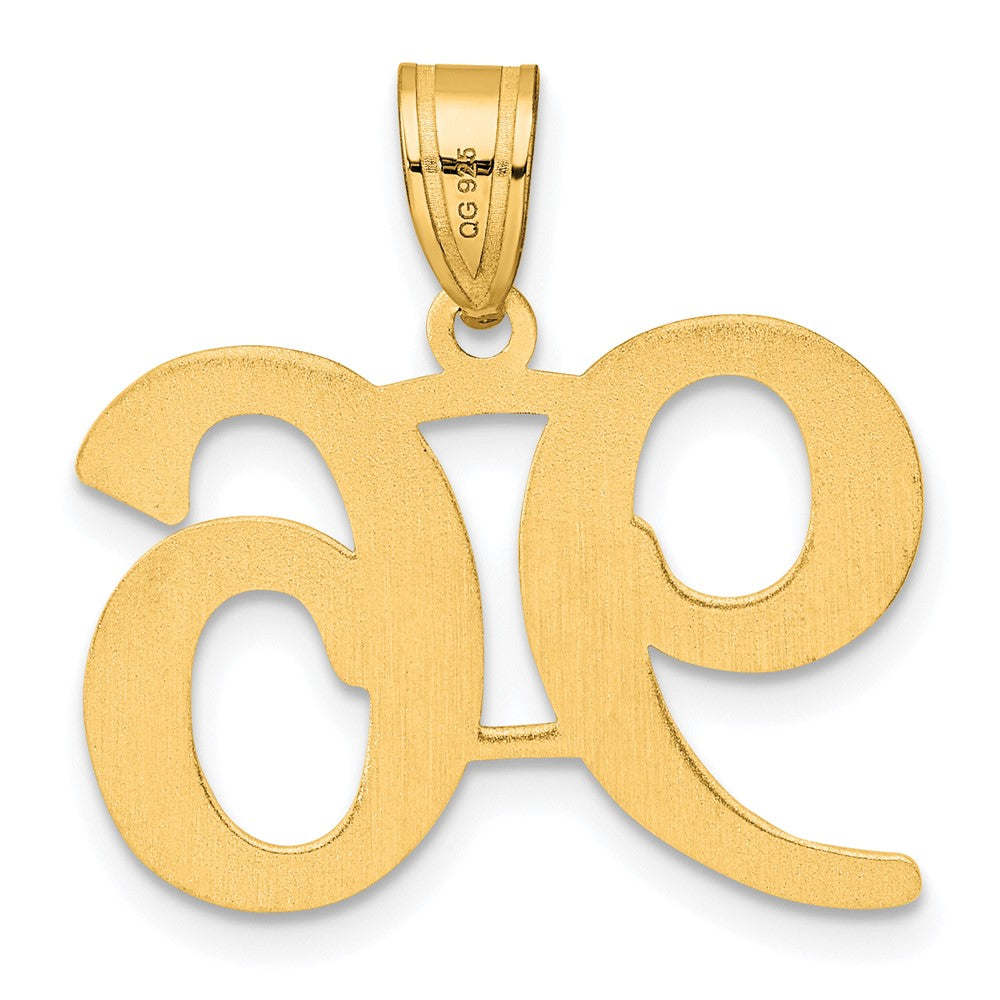 14k Polished Number 96 Pendant