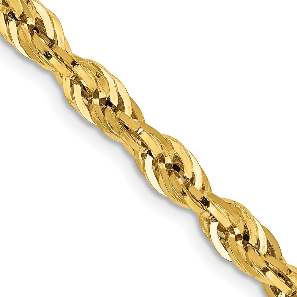 14K 22 inch 4.25mm Semi Solid Rope with Lobster Clasp Chain