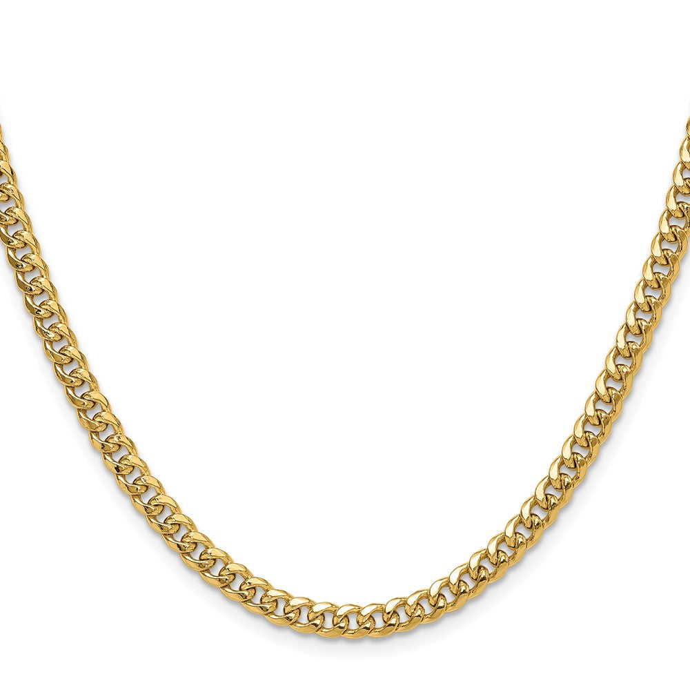 14k 4.5mm Semi-Solid Miami Cuban Chain