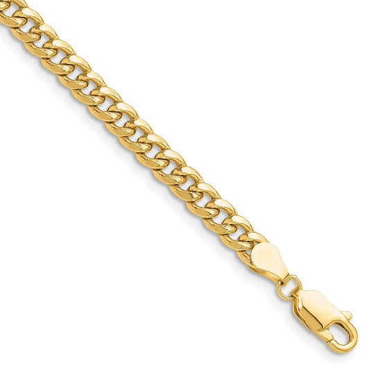 14k 4.5mm Semi-Solid Miami Cuban Chain