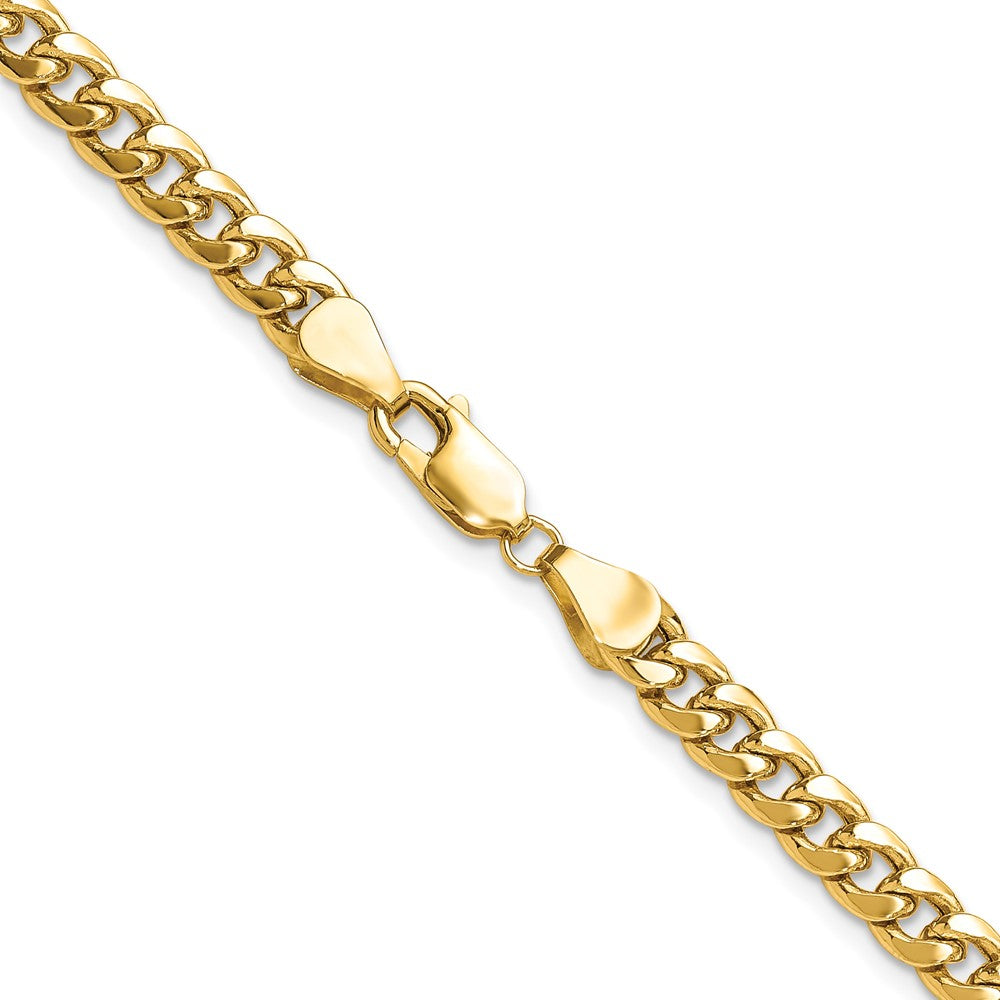 14k 5.25mm Semi-Solid Miami Cuban Chain