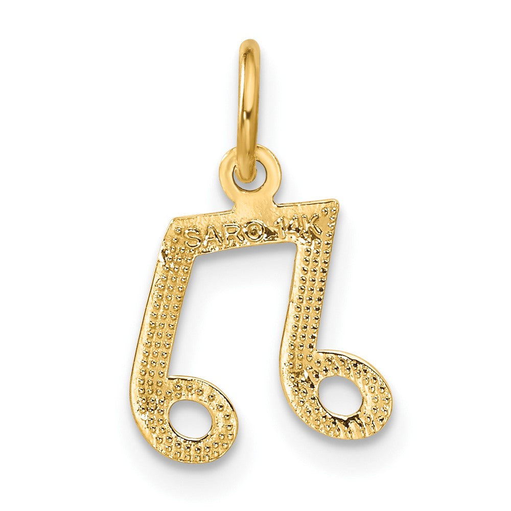 14K Musical Notes Charm