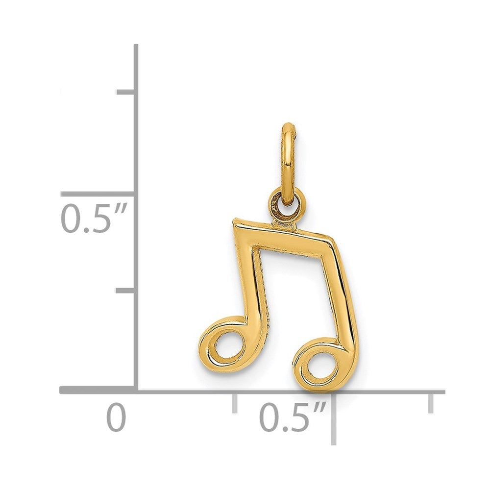 14K Musical Notes Charm