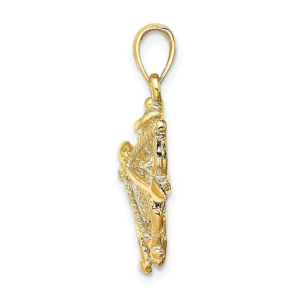 14k Large Sagittarius Zodiac Charm