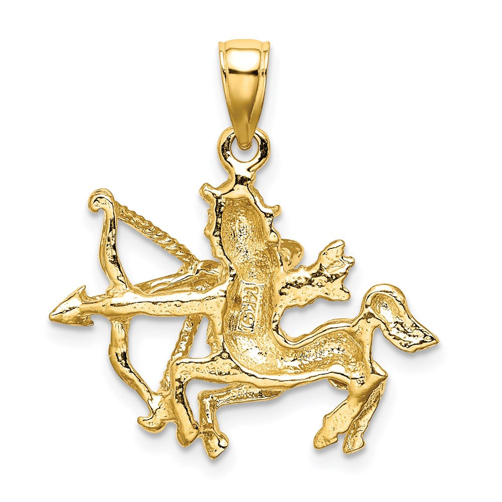 14k Large Sagittarius Zodiac Charm
