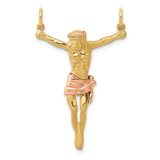 14k Two-tone Rose Corpus Pendant