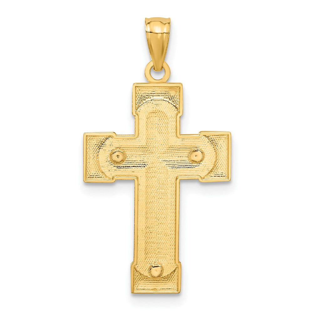 14k Two-tone Crucifix Pendant