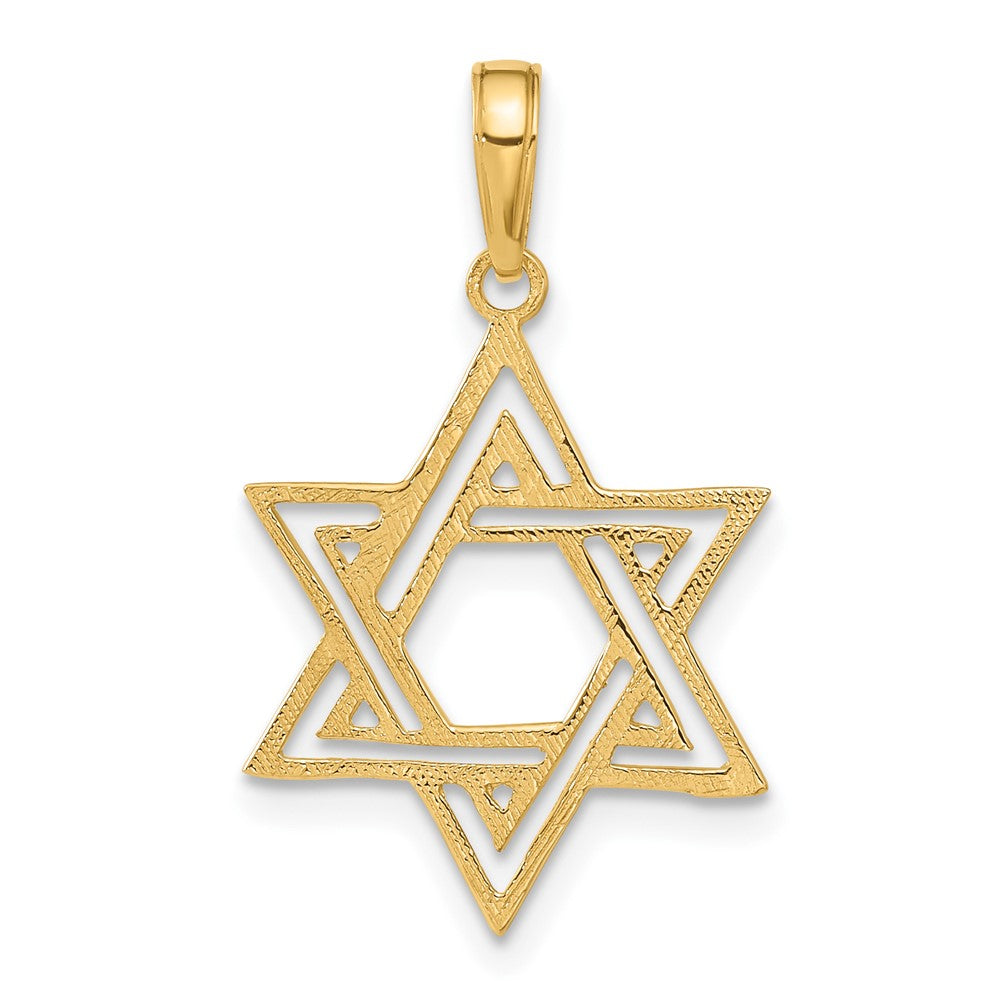 14K Star of David Pendant