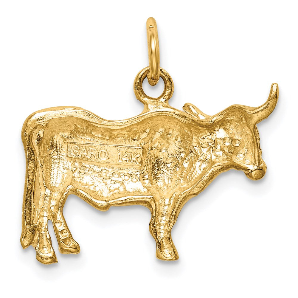14k Steer Pendant