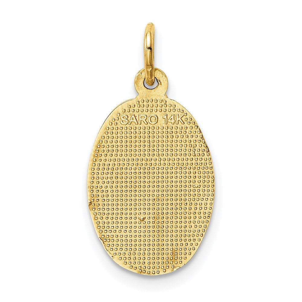 14k Saint Christopher Medal Charm
