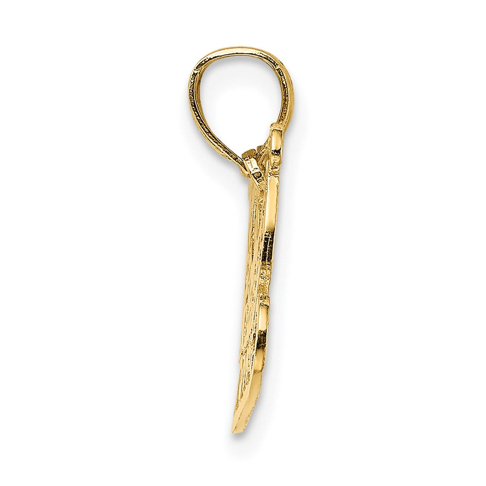 14k Polished Sleigh Charm