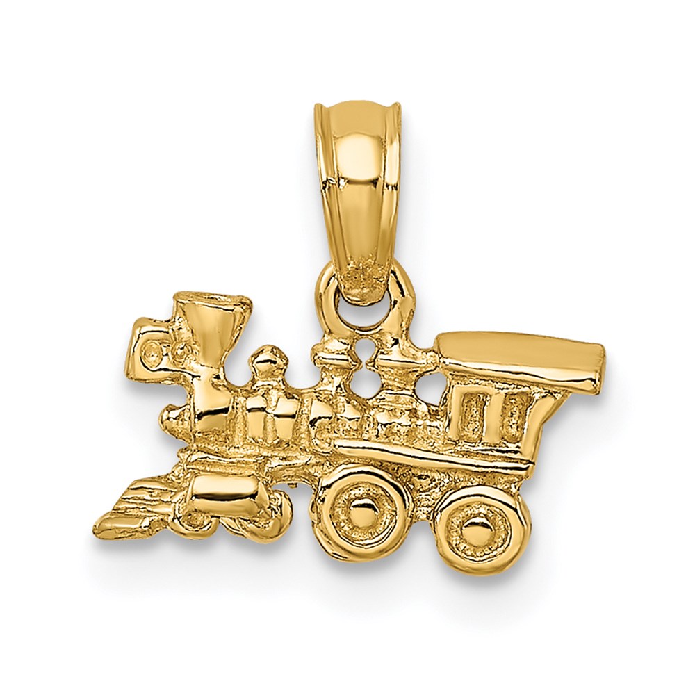 14k 3-D Miniature Train Charm