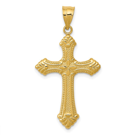 14k Polished Cross Pendant