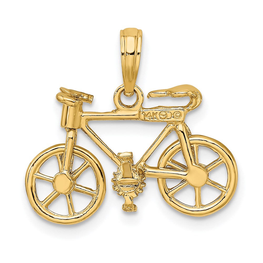 14k 3-D Moveable Bicycle Charm
