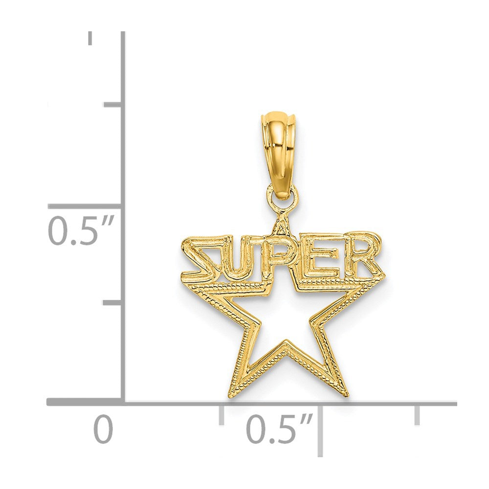14K SUPER Star Charm