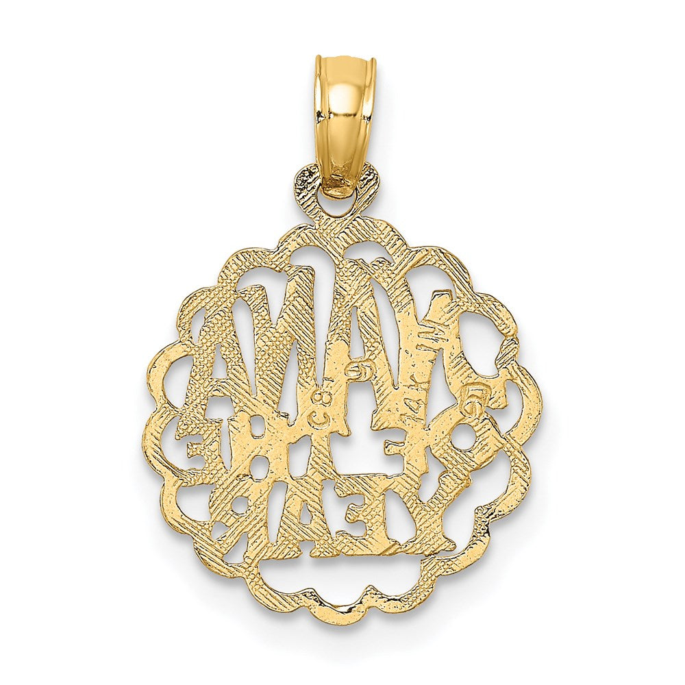 14K NANA OF THE YEAR  Charm