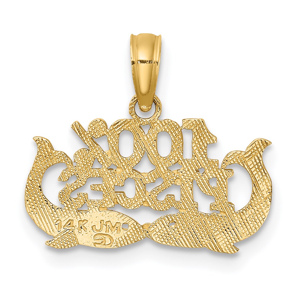 14K 100% PISCES Zodiac Charm