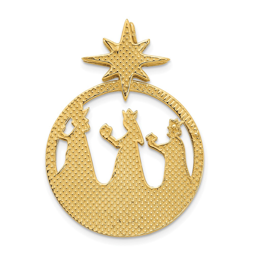 14k Polished Three Wise Men North Star Pendant