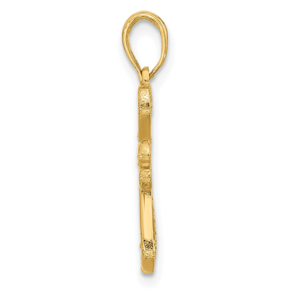 14k Fancy Cross Charm