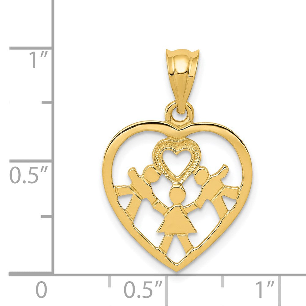14k Heart Charm