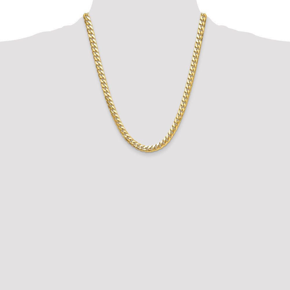 14k 8mm Solid Miami Cuban Chain