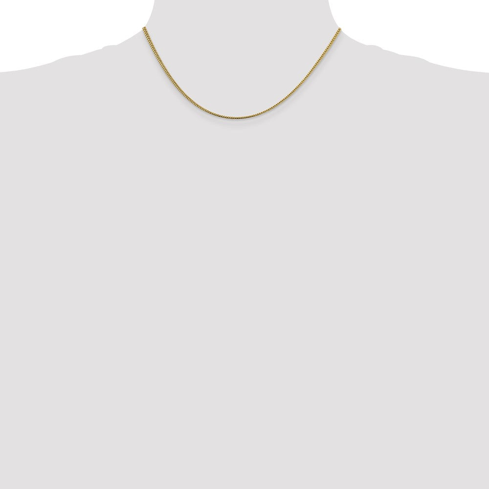 14K 16 inch 1.4mm Franco with Lobster Clasp Chain