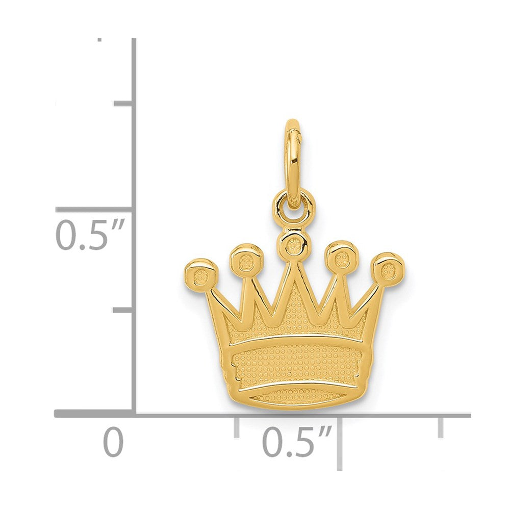 14k Kings Crown Charm