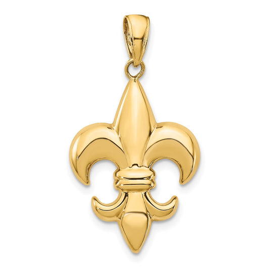 14k Medium Fleur-De-Lis Pendant