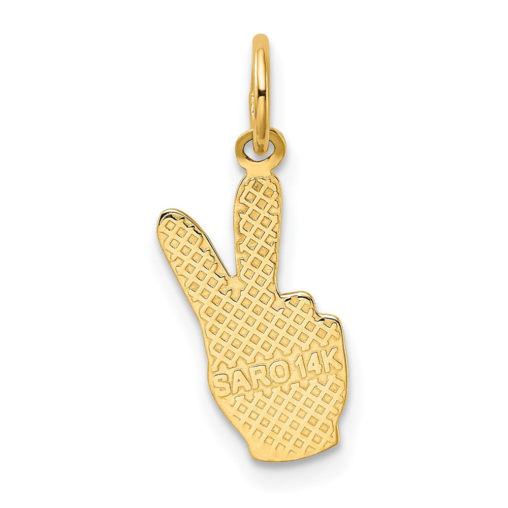 14k Peace Sign Charm