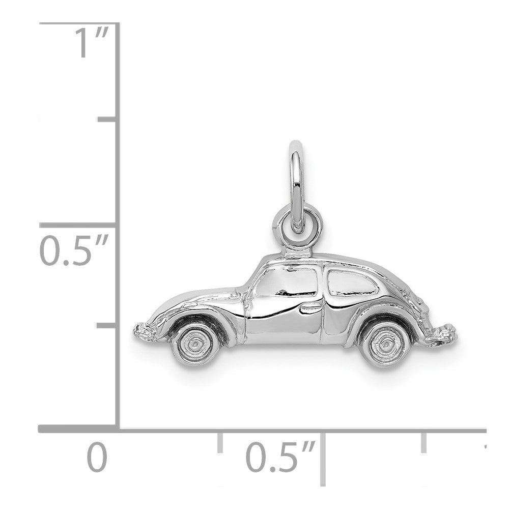 14k White Gold Car Charm