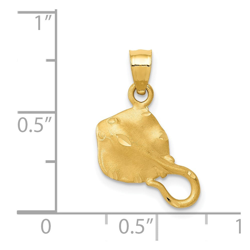 14K Stingray Pendant