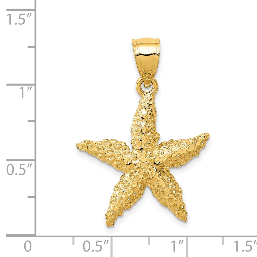 14K Starfish Pendant