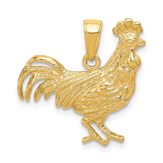 14k Rooster Pendant