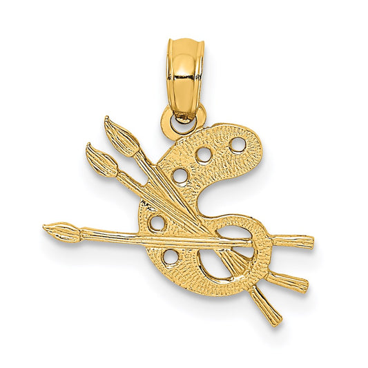 14k Paint Pallet Charm