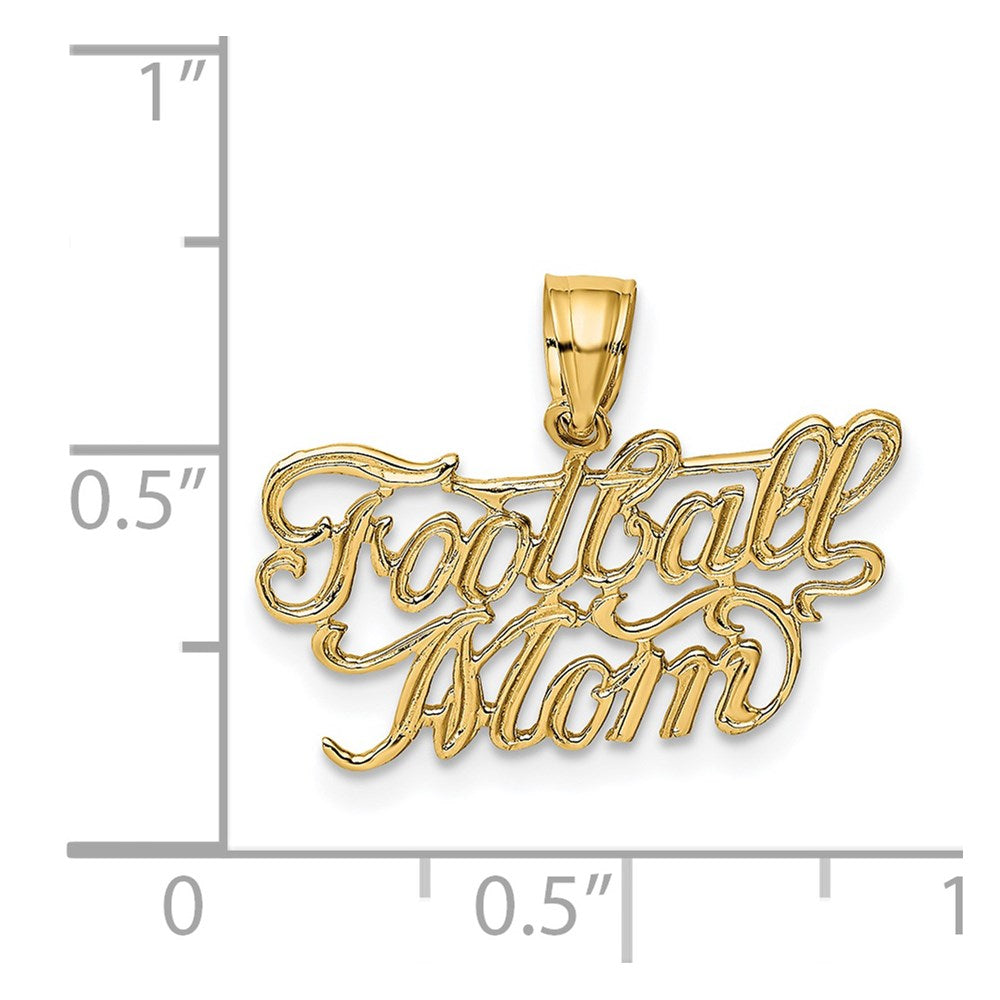 14K FOOTBALL MOM Charm