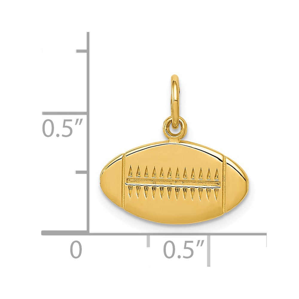 14k Football Charm