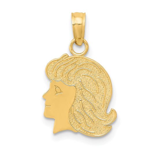 14k Girl Charm