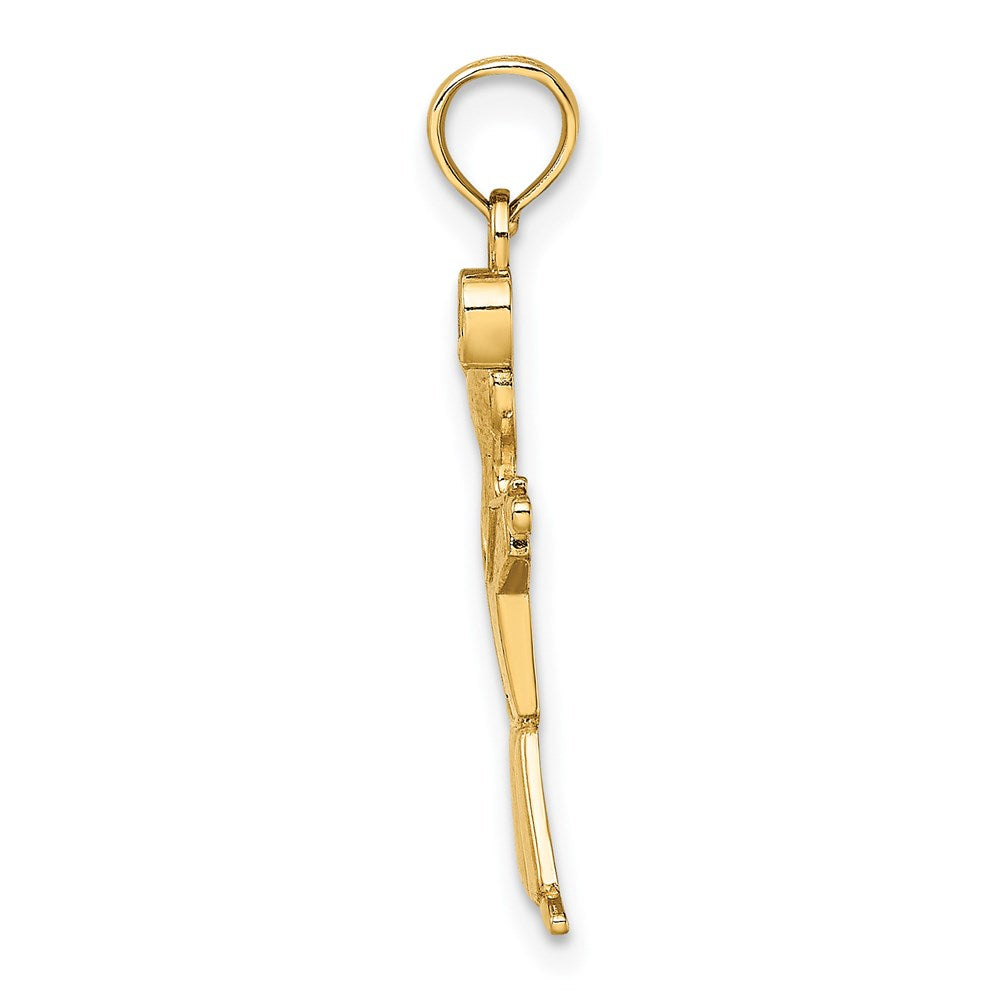 14k Polished Full Body Boy Charm