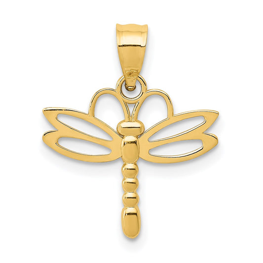 14k Dragonfly Pendant
