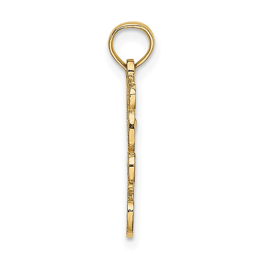 14K Cut out Teddy Bear Charm