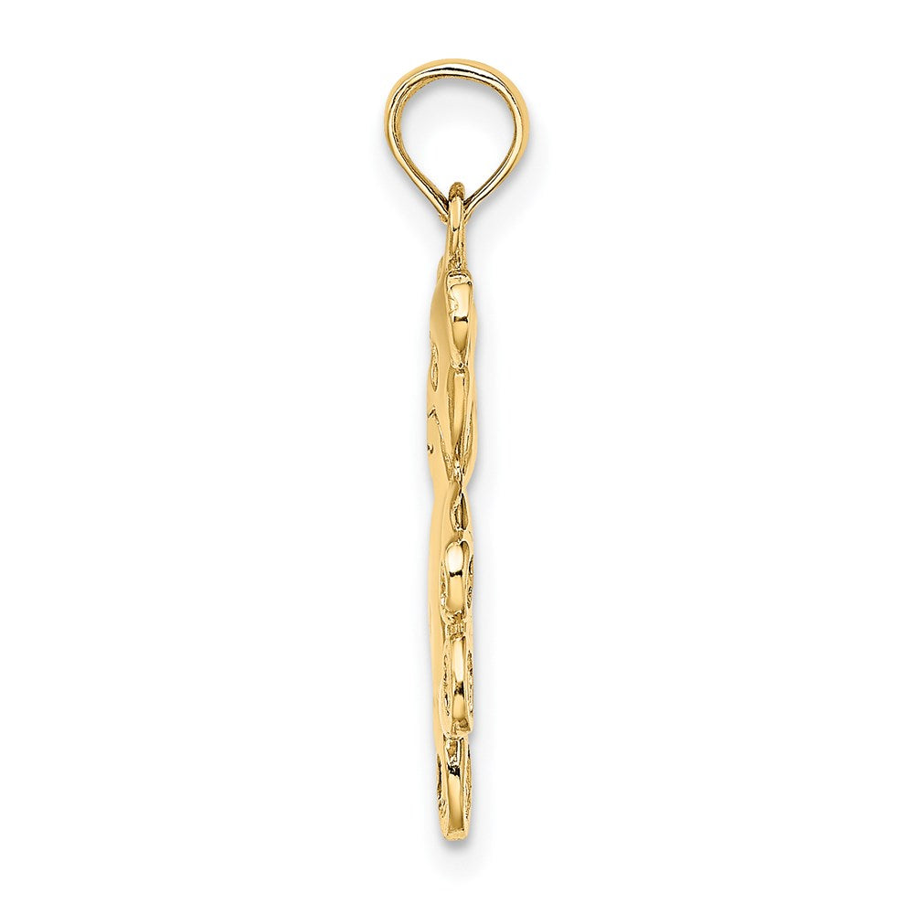 14k Reversible Teddy Bear Charm